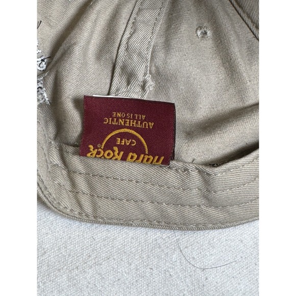 Hard Rock Cafe 40th Anniversary Cap Hat Tan‎ Snapback Adjustable Baseball Beige - Picture 6 of 7